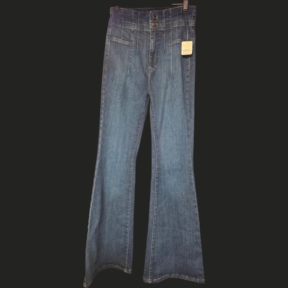 NEW Free People We The Free Jayde High Rise Flare Leg Jeans Size 28 x 32 - Picture 5 of 13